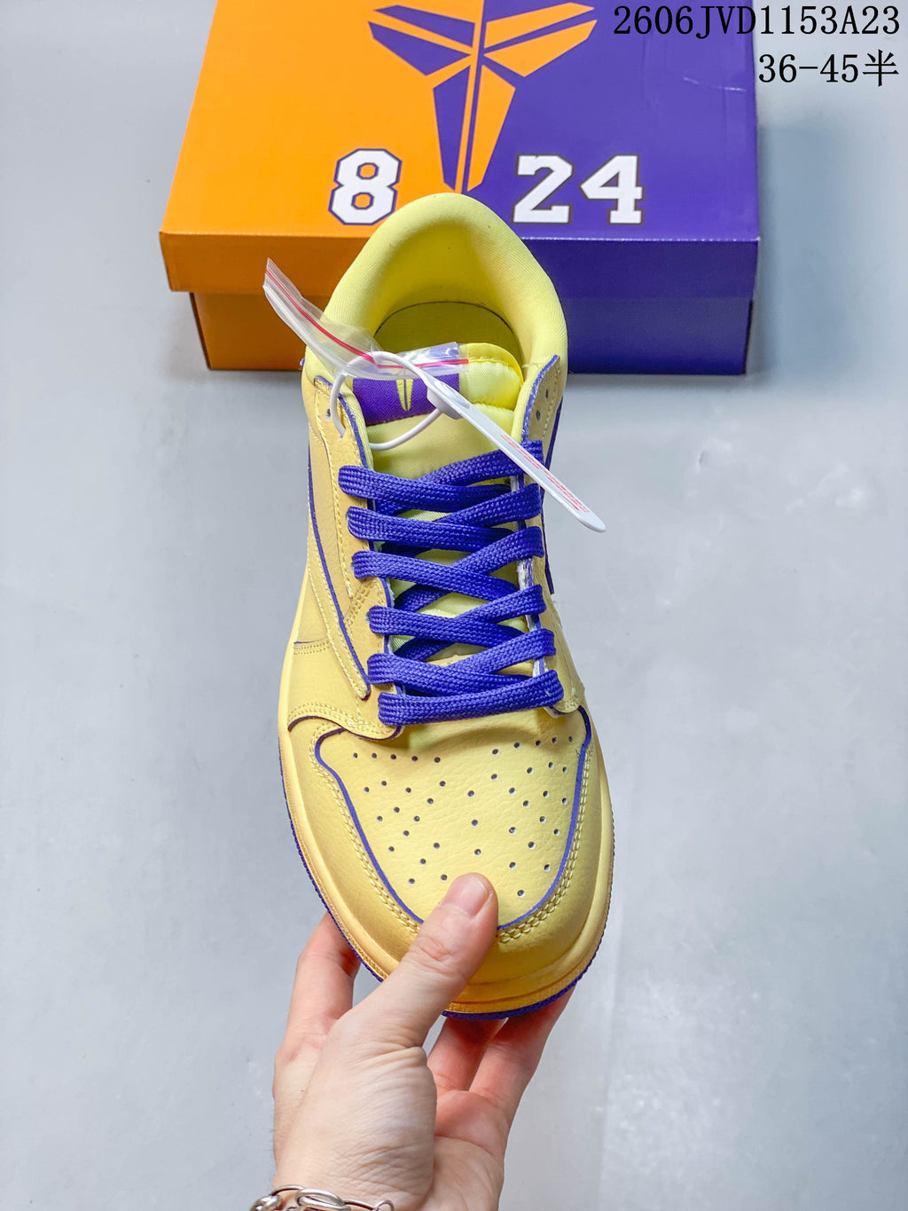 Nike Low-Top Sneakers in Yellow and Purple