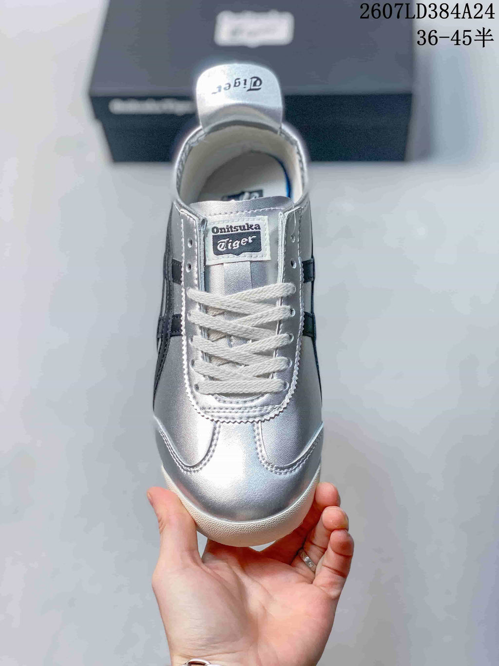 Onitsuka Tiger Mexico 66 Silver Black Low-Top Sneakers
