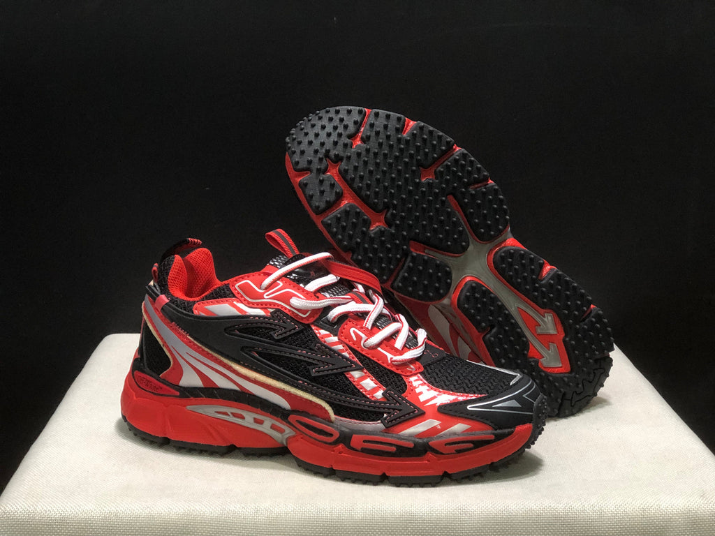 OFF-WHITE Be Right Back Sneakers Red Black White
