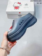 adidas Hello Kitty Clog Mule Shoes, Charcoal, 07VD541A01