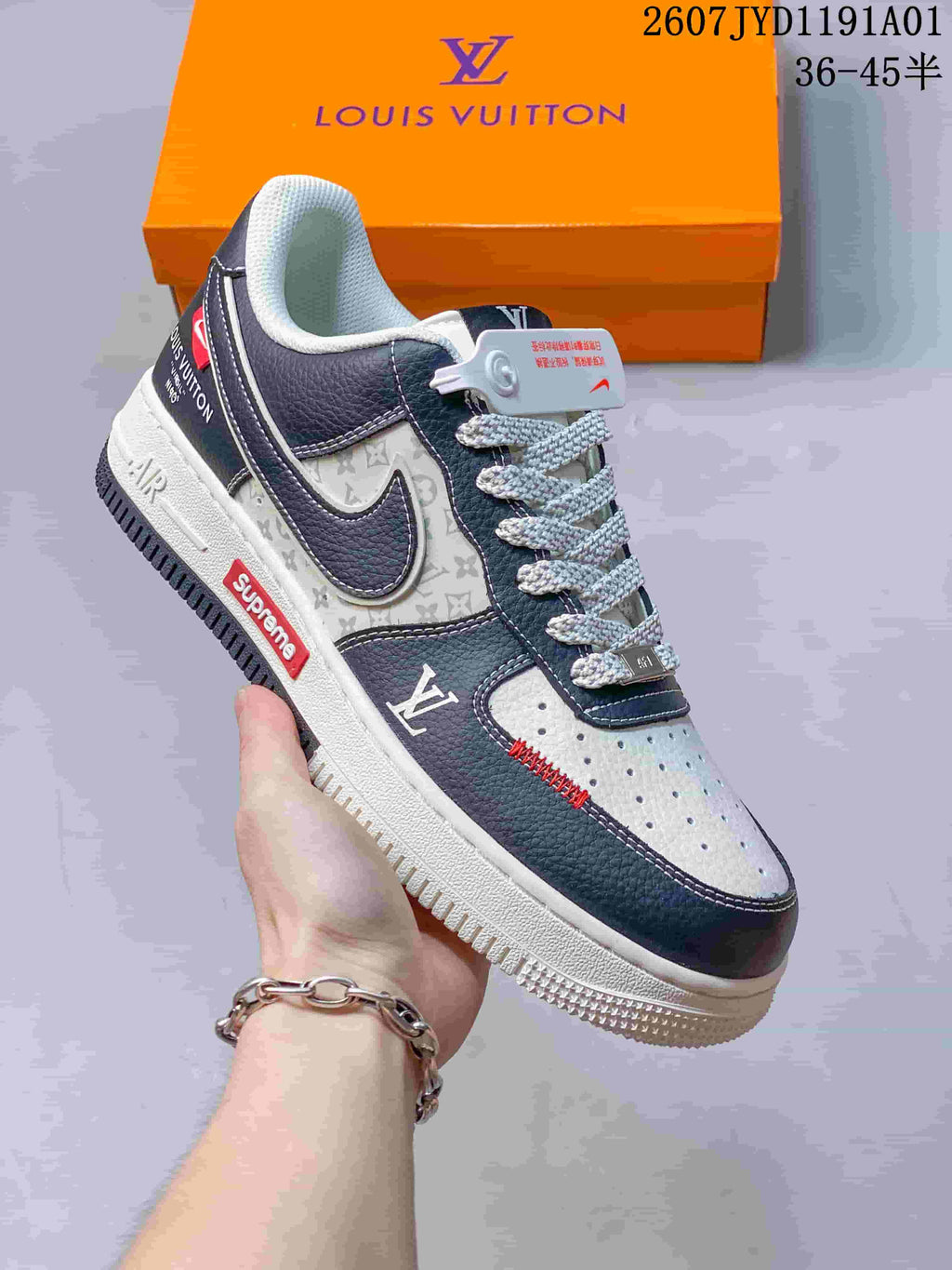Nike Air Force 1 ’07 Low LV-Style Sneakers, Multicolor