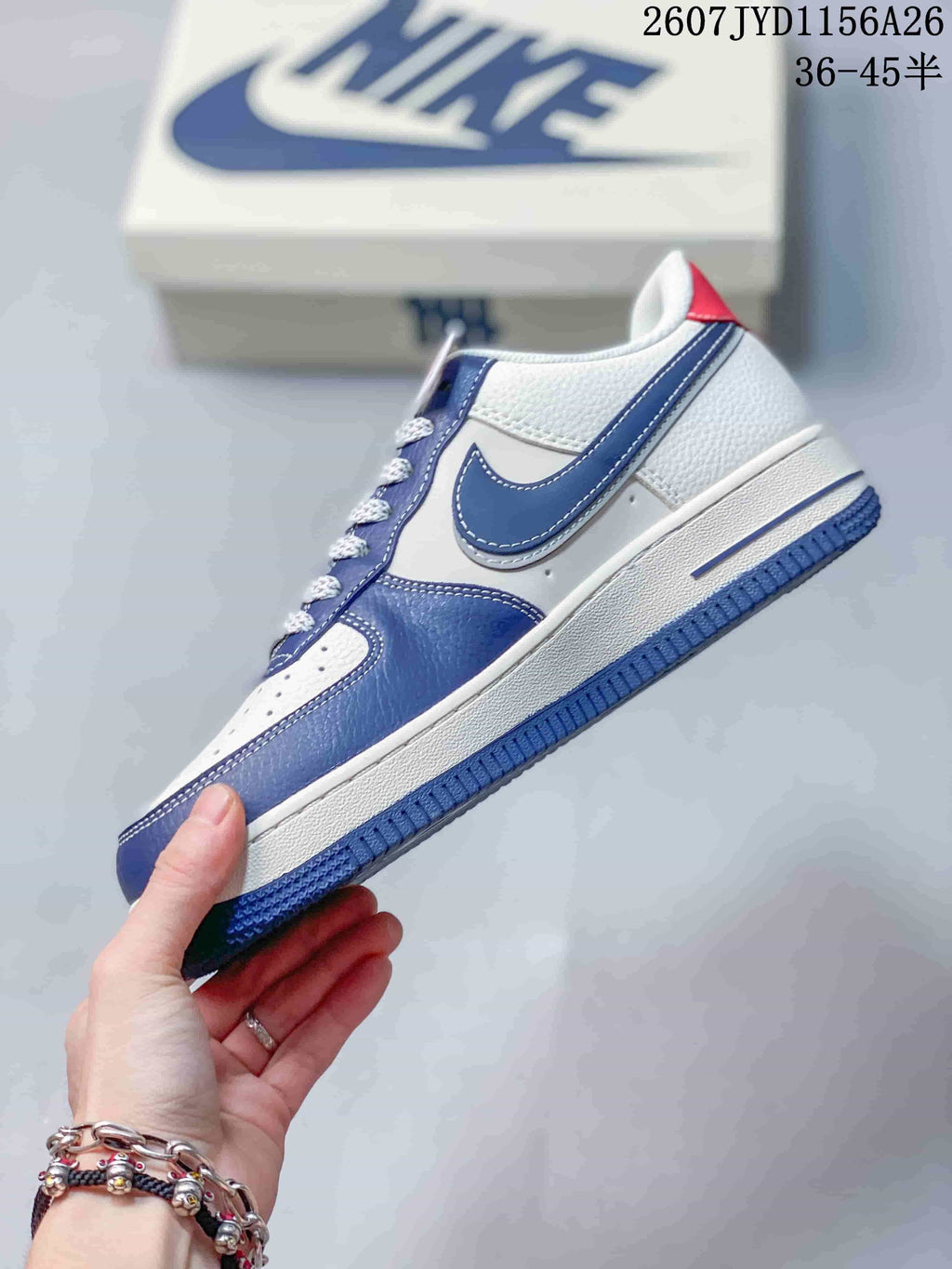 Nike Air Force 1 Low White Blue Sneakers 2607TYD1156A26