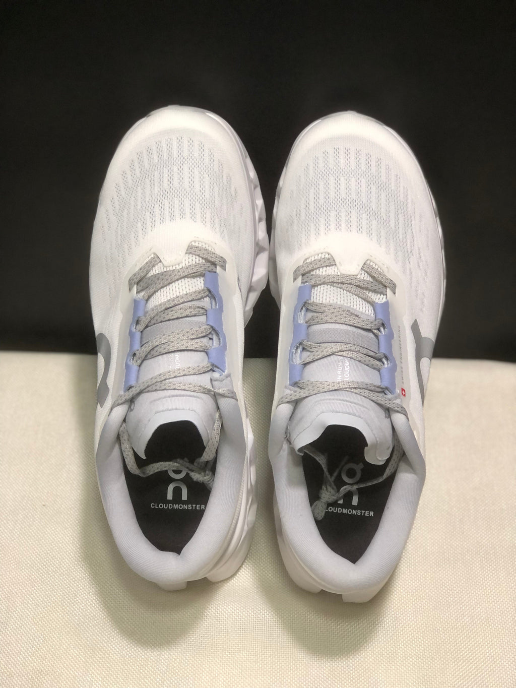 On Cloudmonster 3 White Running Sneakers