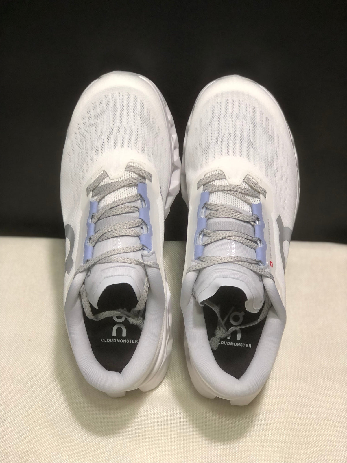 On Cloudmonster 3 White Running Sneakers