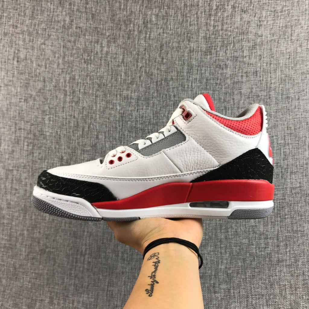 Air Jordan 3 Fire Red Men's Sneakers