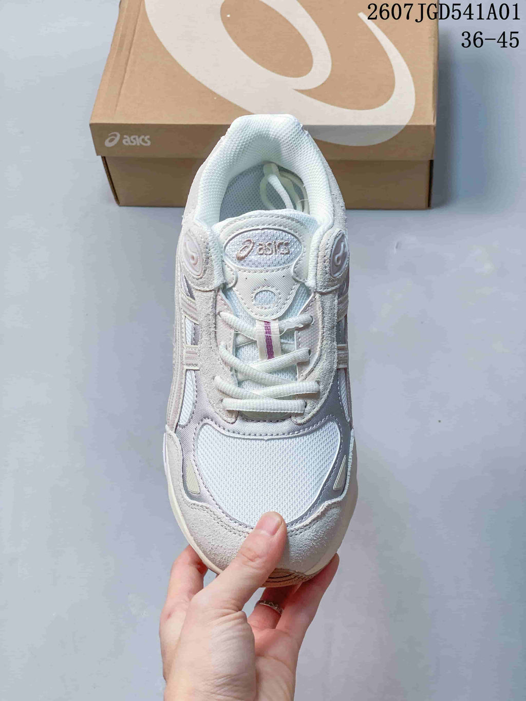 ASICS GEL-NYC 2.0 White Silver Retro Sneakers