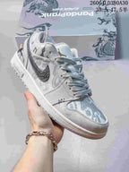 Air Jordan 1 Low Panda Prank Graphic Sneakers
