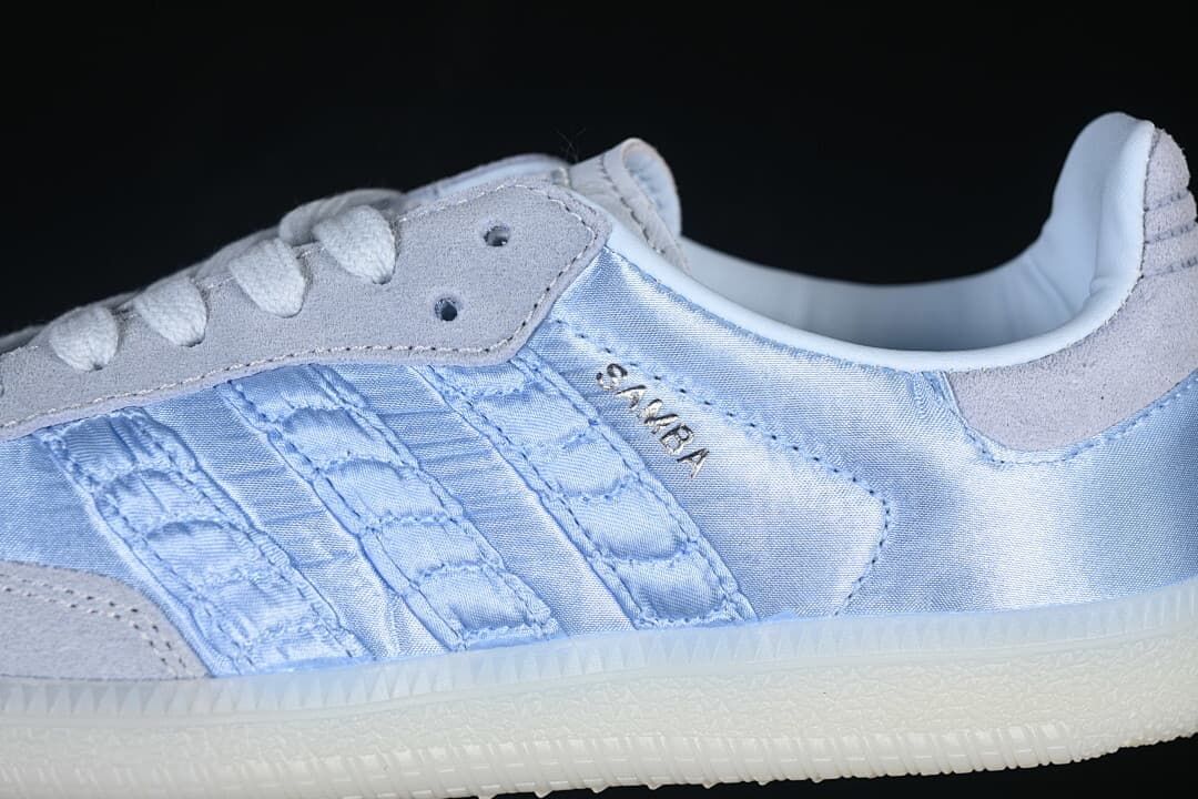adidas Samba OG HQ5160 Blue Satin Sneakers