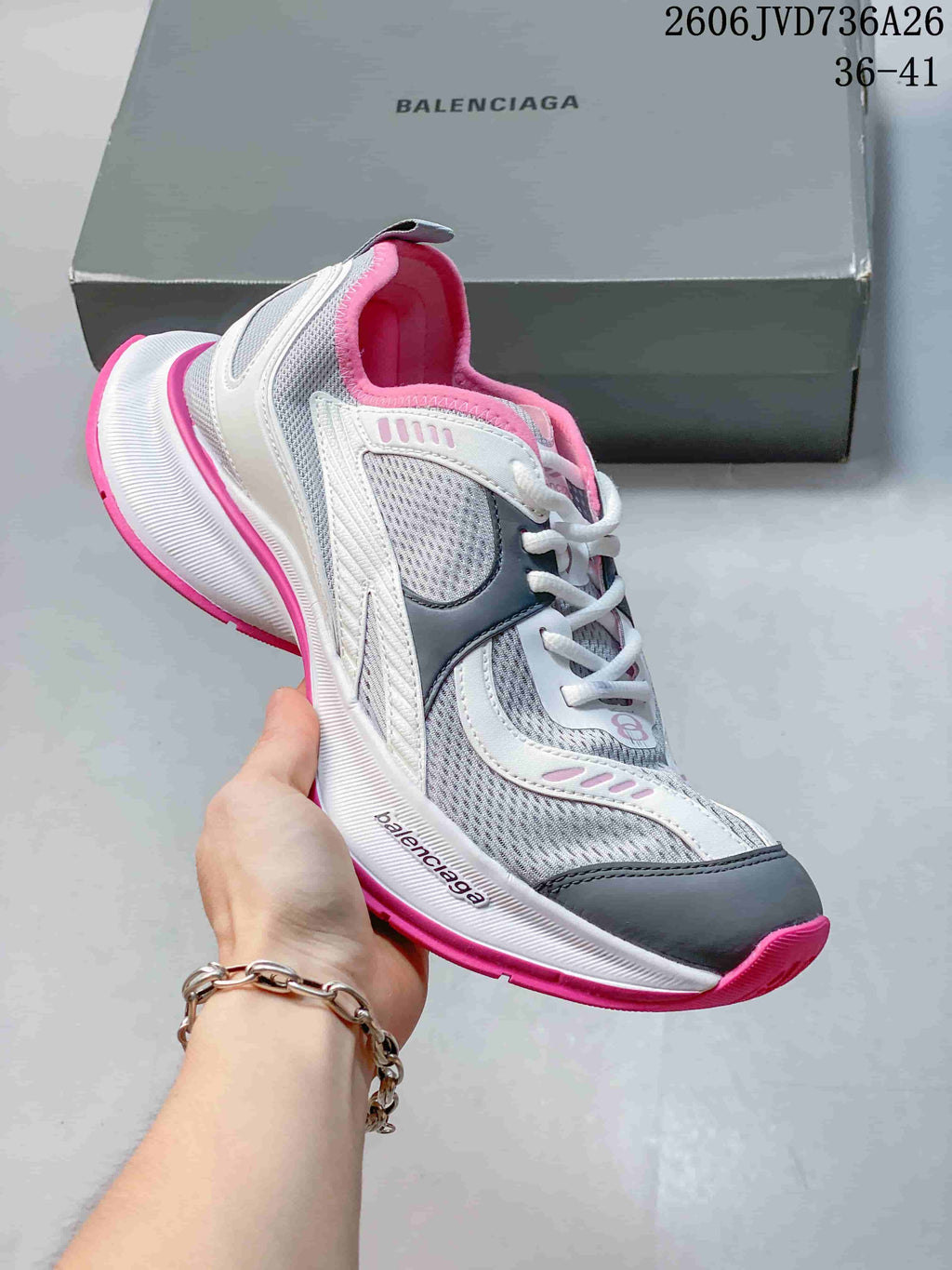 Balenciaga Circuit Mesh Platform Sneakers