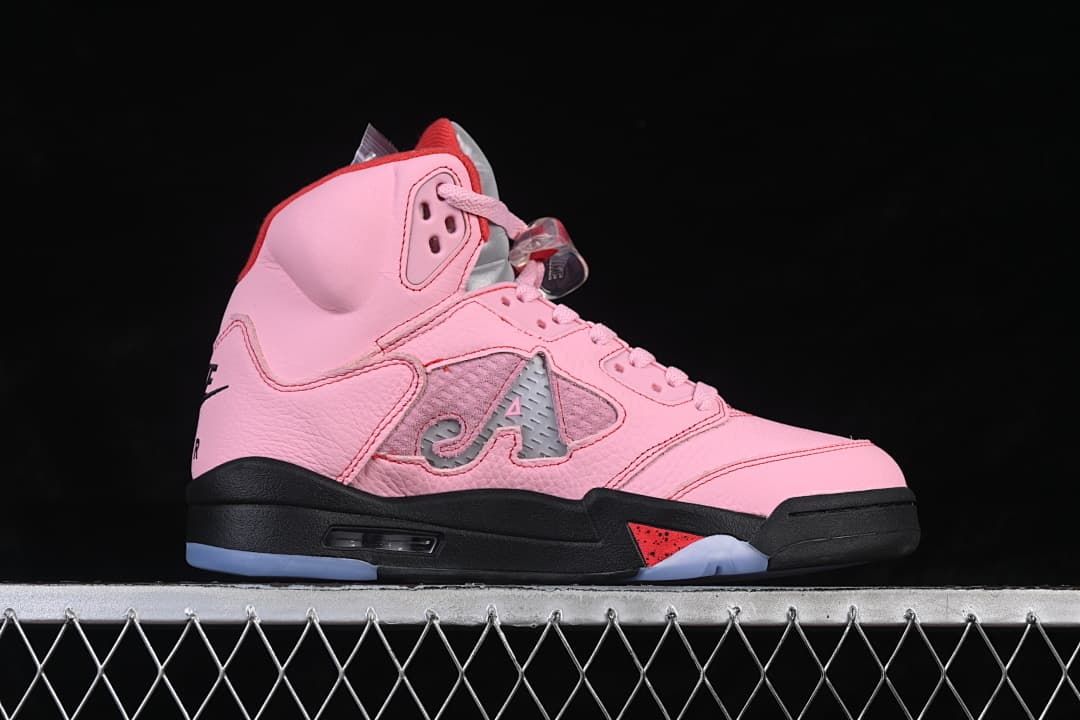 Awake NY x Air Jordan 5 Pink High-Top Sneakers