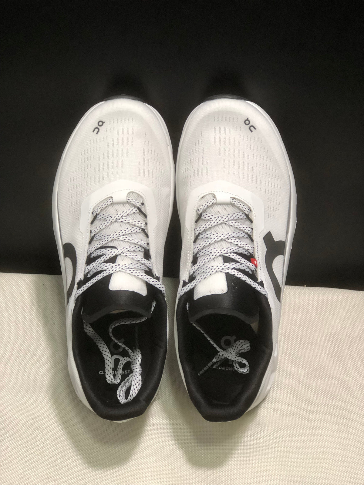 On Cloudmonster 1 All-White Running Sneakers