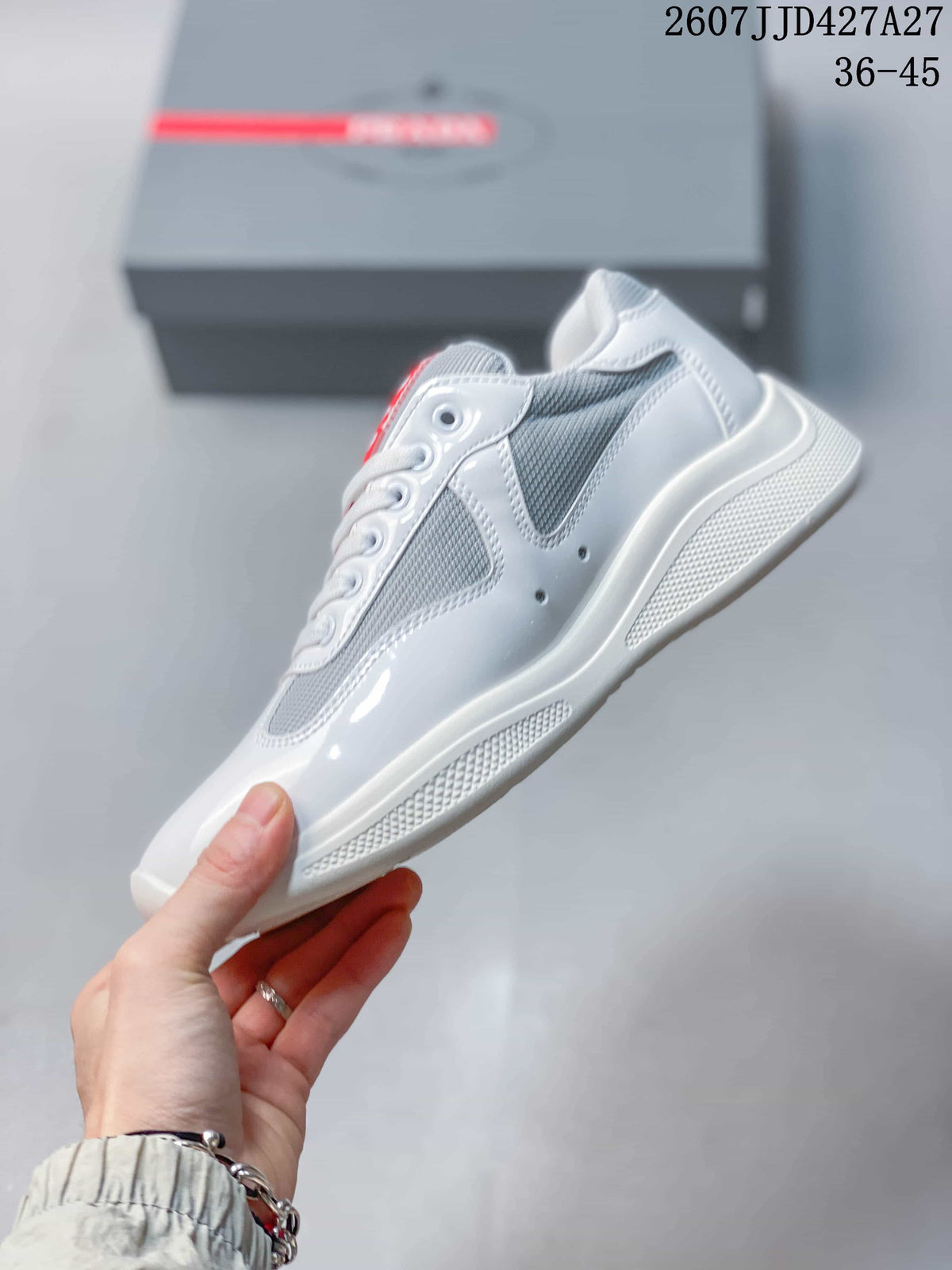 Prada America's Cup White Low-Top Sneakers 2607JJD427A27