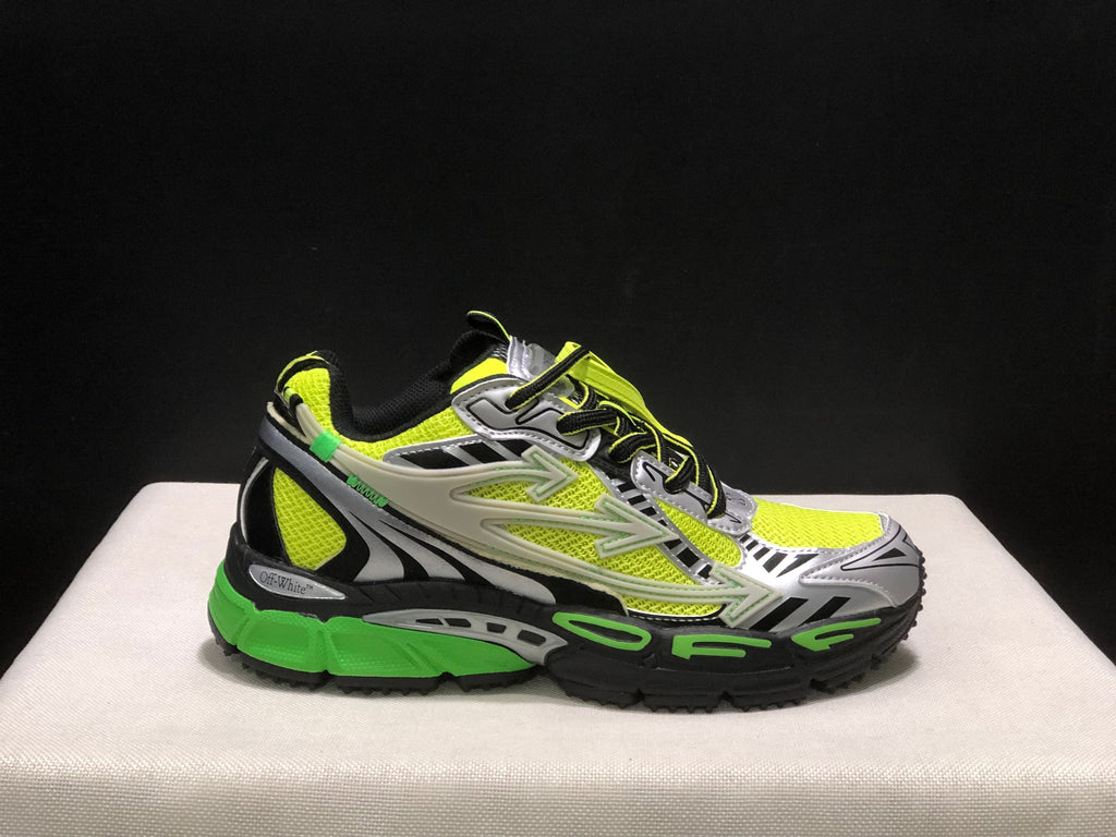Off-White Be Right Back Sneakers Neon Green Black