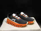 On Cloudmonster Running Shoes Black Orange