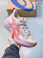 ASICS NOVABLAST 5 LE Running Shoes, Pink and White 1011B974-031