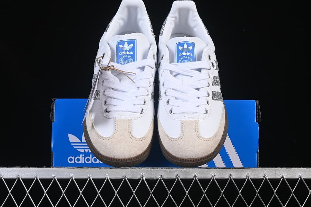 adidas Samba OG B75810 White Silver Sneakers