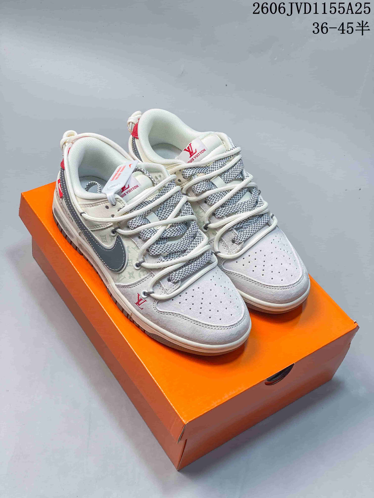 Nike SB Dunk Low Pro Sneakers, Louis Vuitton-Inspired Colorways