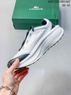 Lacoste JXD1001A01 White and Navy Running Sneakers