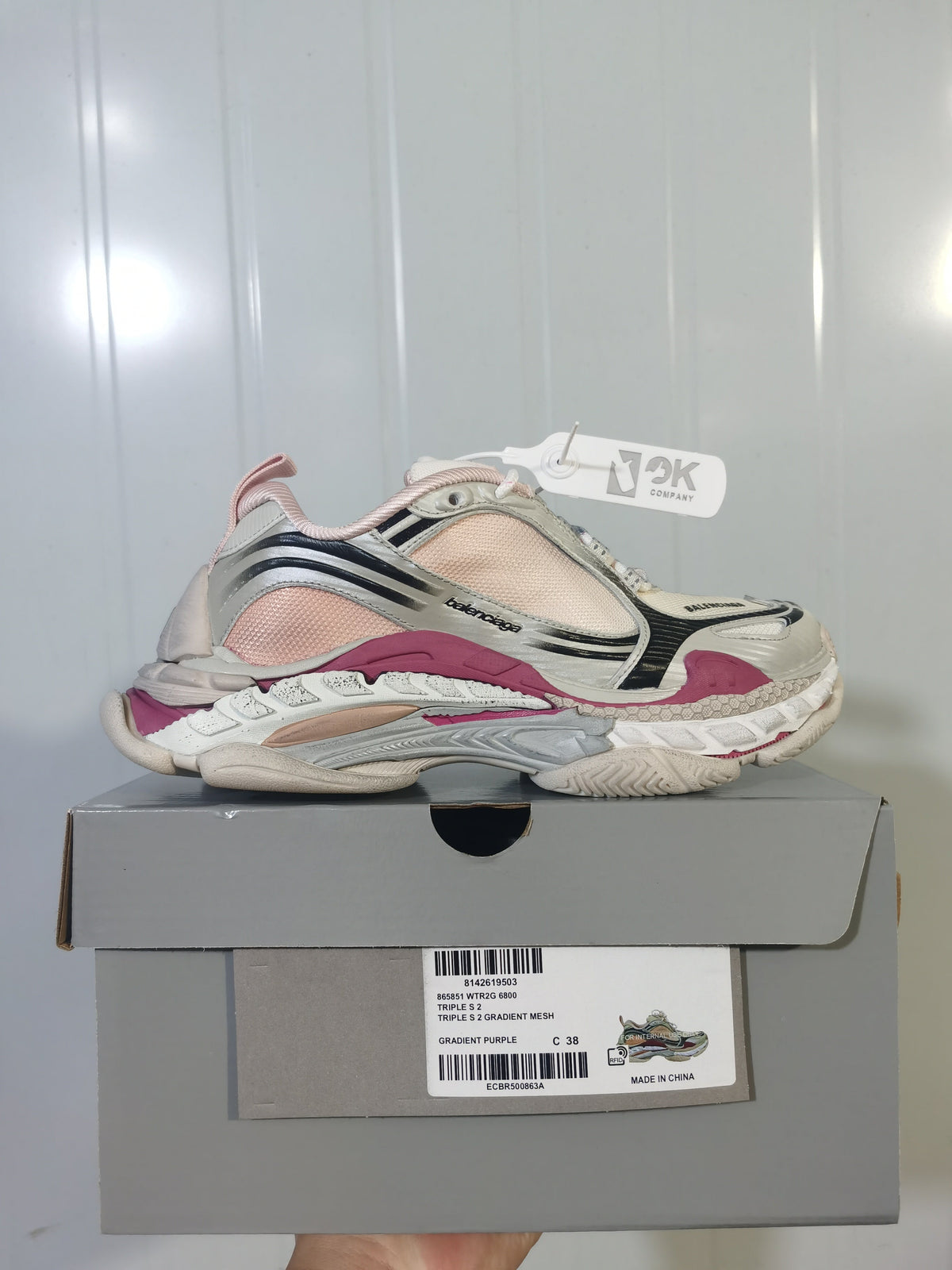 Balenciaga Triple S 2 6800 Gradient Mesh Sneakers