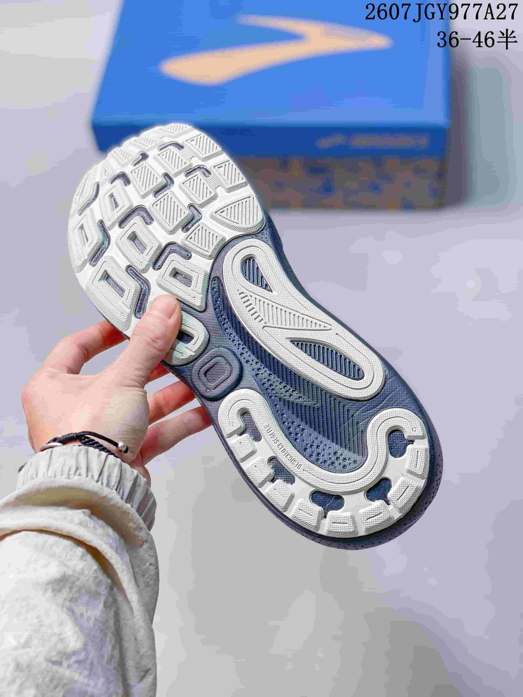 Brooks Glycerin Max Running Shoes Grey and Navy