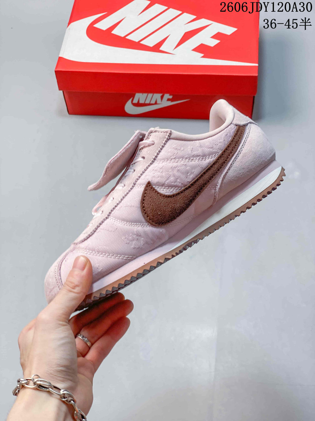 Nike Classic Cortez Pink Brown Retro Sneakers IR1
