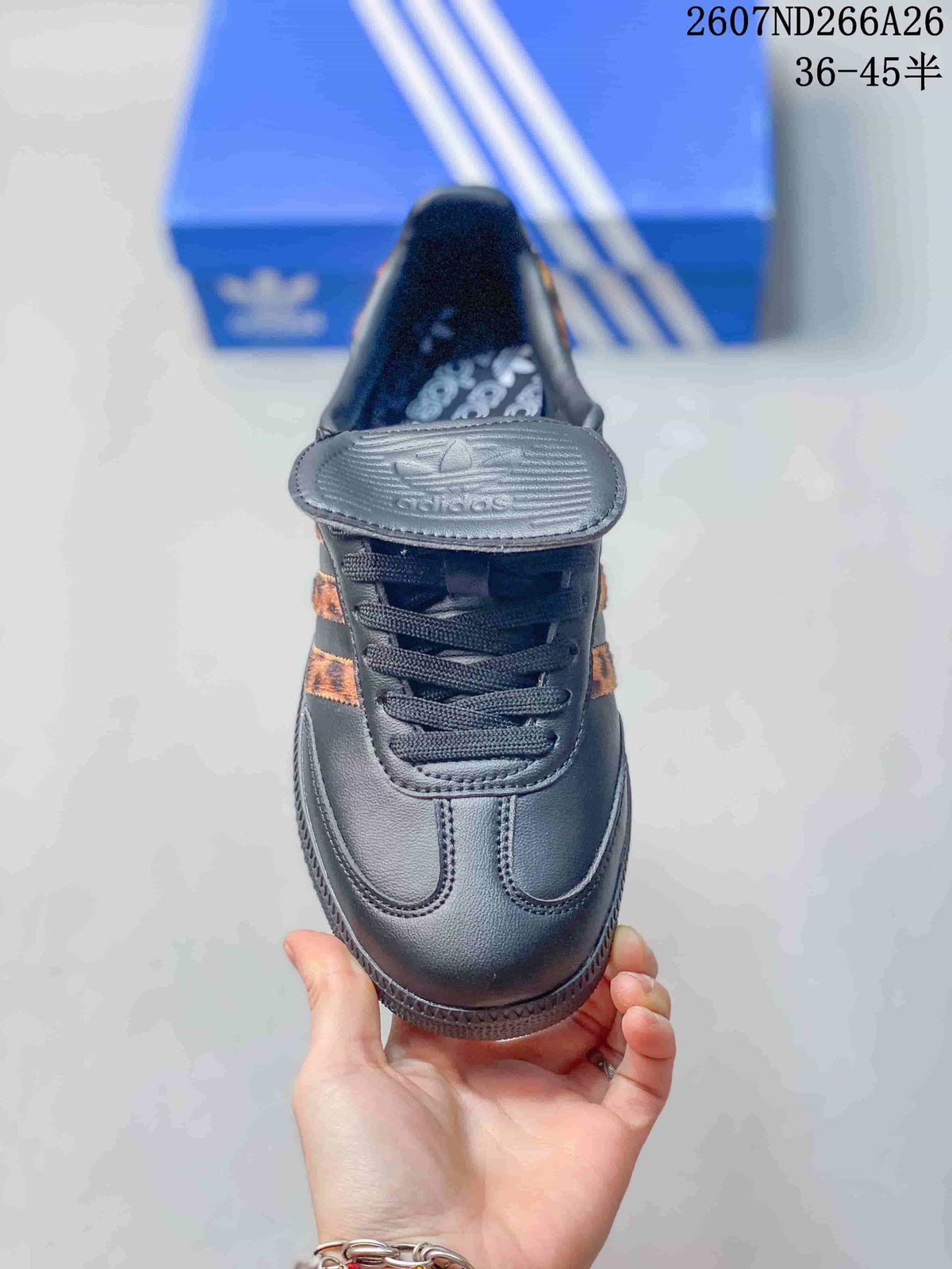 adidas Originals Samba OG Black Sneakers with Patterned Stripes