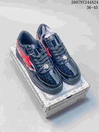 BAPE x Nike Air Force 1 '07 Low Sneakers - Black/Red