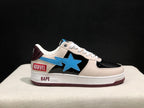 BAPE Bape Sta Low Sneakers Cream Black Blue