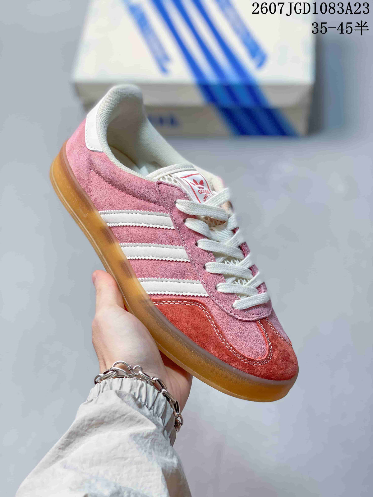 Adidas Samba OG Sneakers Pink Red Gum Sole