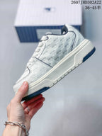 MLB Big Ball Chunky Canvas HI Sneakers White Navy 712320YPE