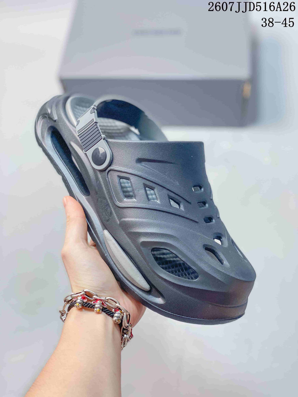 Dark Gray Platform Clogs 2607JJD516A26
