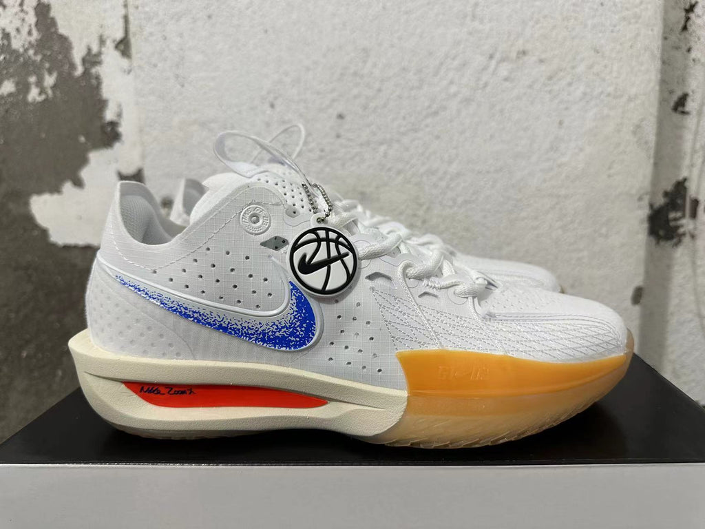Nike Basketball Shoes White Blue Orange