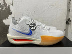 Nike Basketball Shoes White Blue Orange