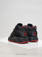 Jordan 6 Rings Black Red High-Top Sneakers