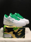 BAPE Sta Low-Top Sneakers White Green