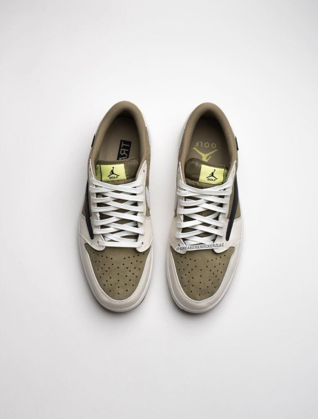 Jordan 1 Low Golf Travis Scott FZ3124-200 Olive