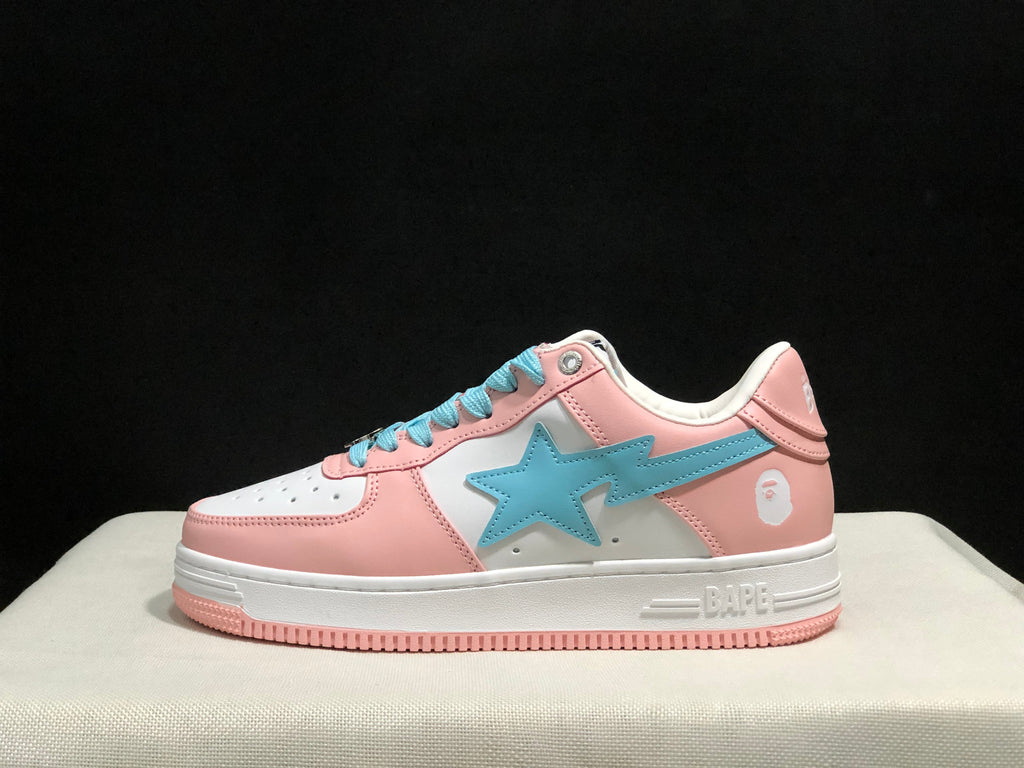 BAPE Bape Sta Low Sneakers Pink Blue