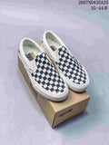 Vans Checkerboard Slip-On Sneakers Navy White 79205OPR