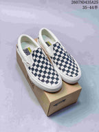 Vans Checkerboard Slip-On Sneakers Navy White 79205OPR