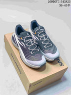 Salomon Genesis Trail Running Shoes Gray White 722530OWE