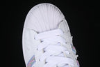 adidas Superstar II JR1332 White Sneakers with Pastel Stripes