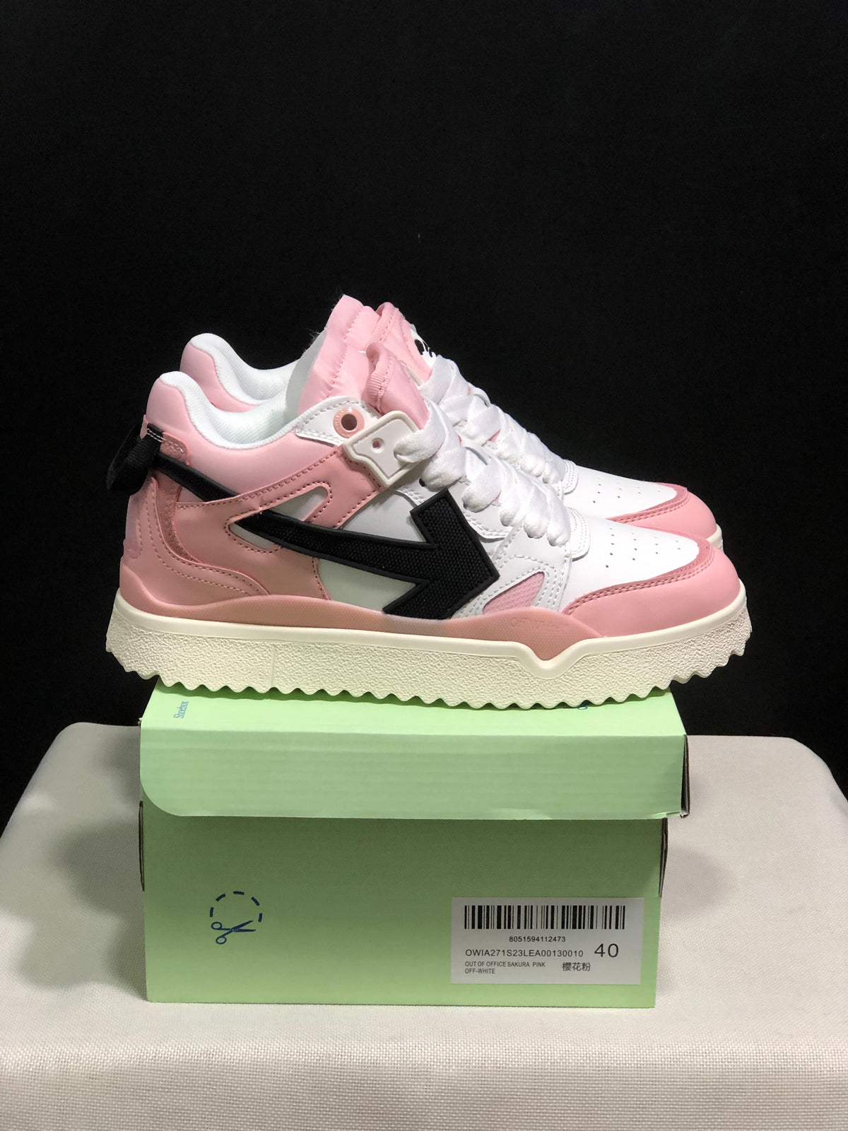 Off-White High-Top Sneakers Cherry Blossom Pink OWIA271S23LEA001000