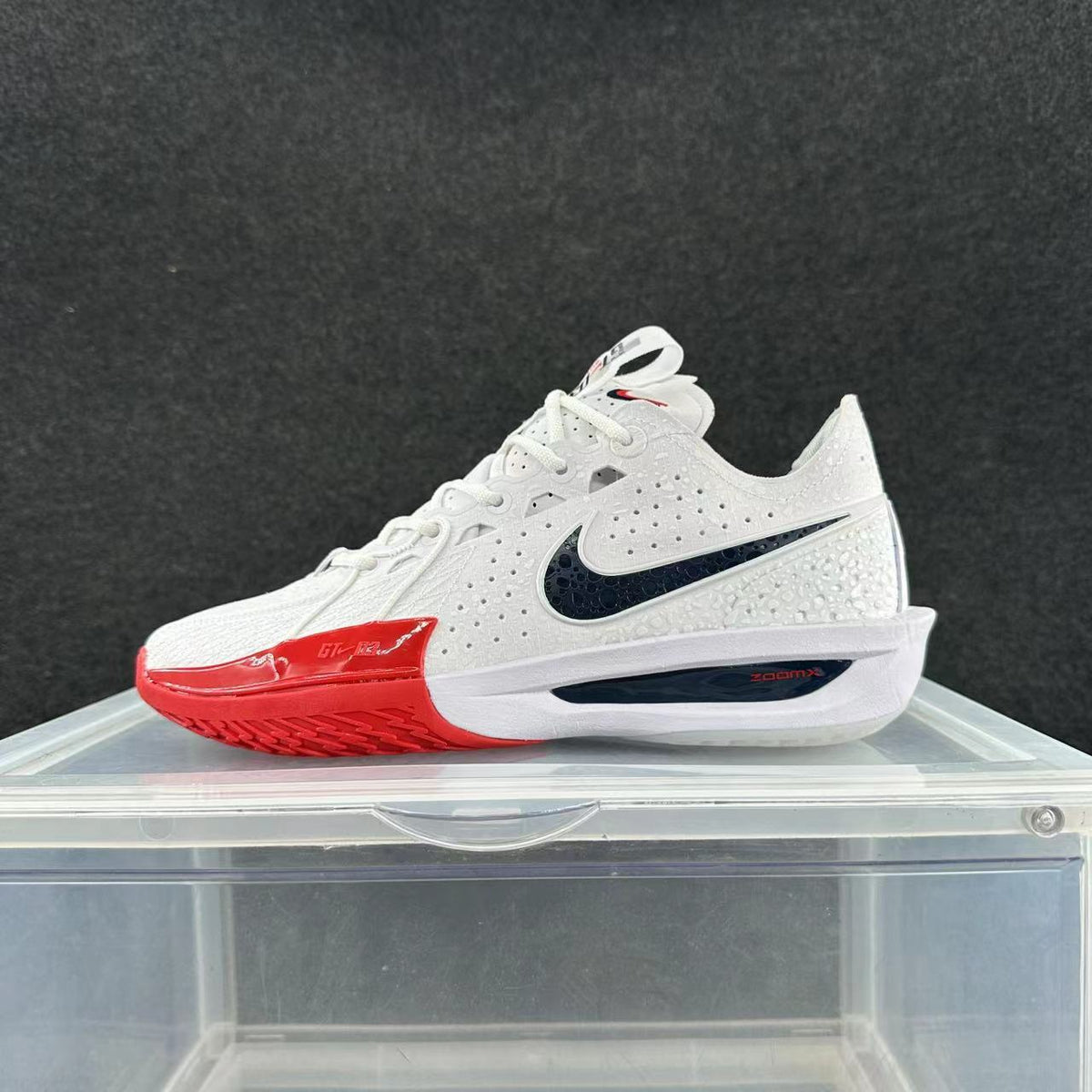 Nike GT Cut 3 Basketball Shoes White Black Red