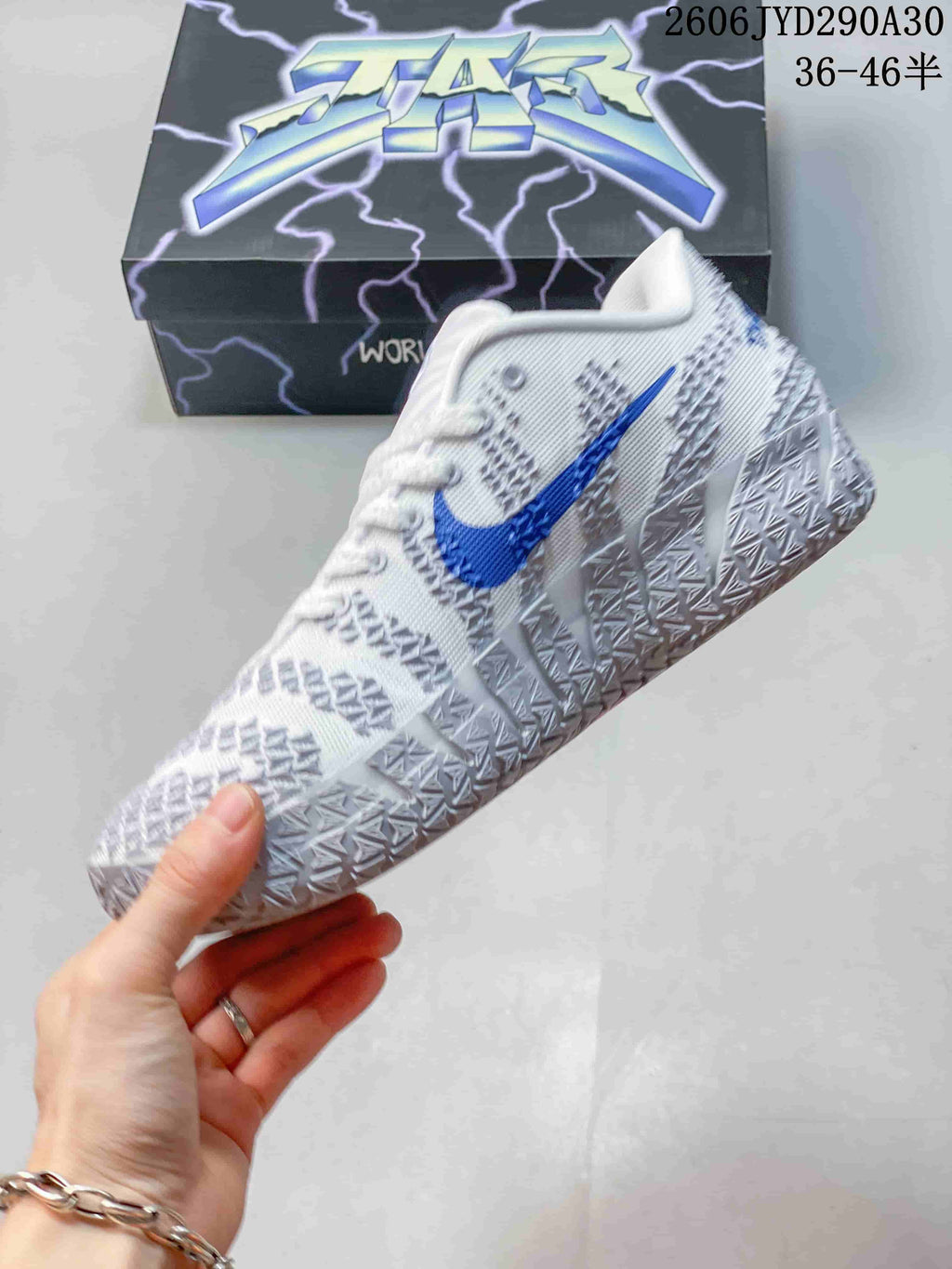 Nike Ja 3 Basketball Shoes White Blue Pink Orange 2606JYD290A30