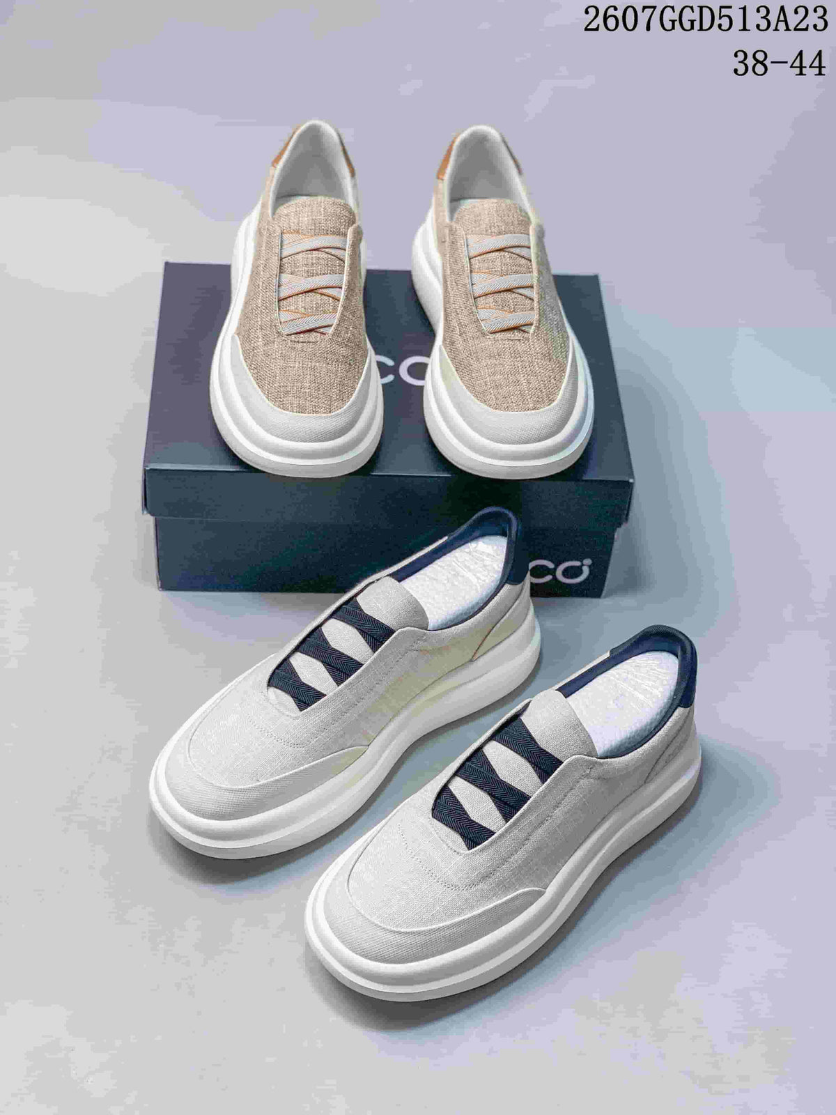 ECCO 2607GGD513A23 Men's Casual Slip-On Sneakers