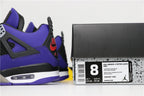 Jordan 4 Retro Purple Suede Sneakers 308497-406