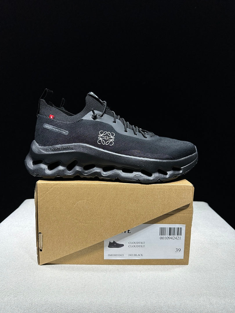 On x LOEWE Cloudtilt Sneakers, Black