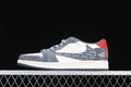 Jordan 1 Low OG SP Low-Top Sneakers in Grey, White and Red