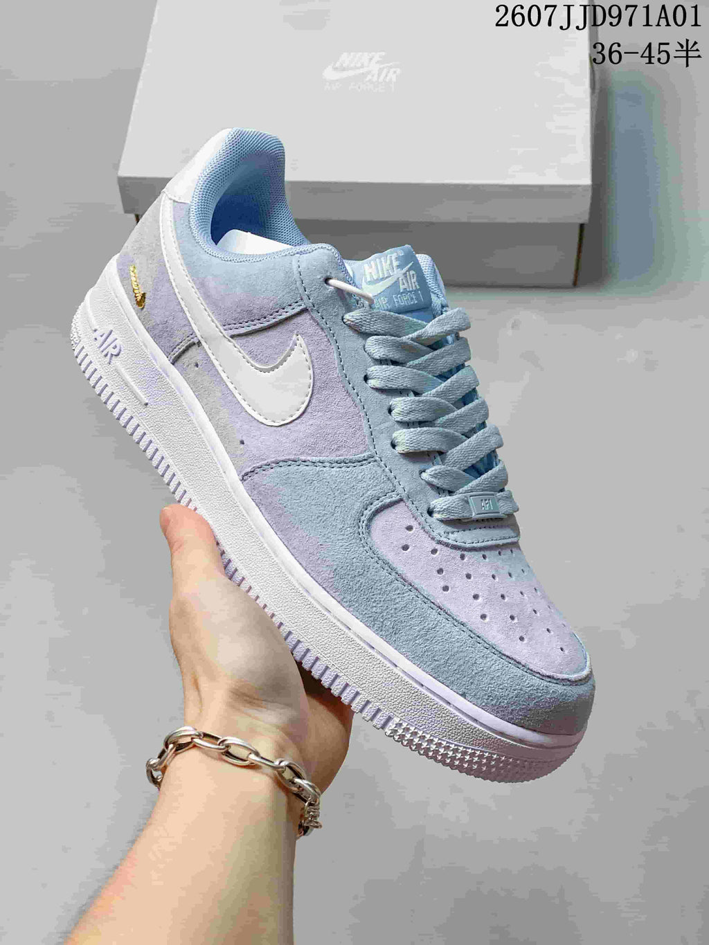 Nike Air Force 1 '07 Low Sneakers in Blue and Lavender
