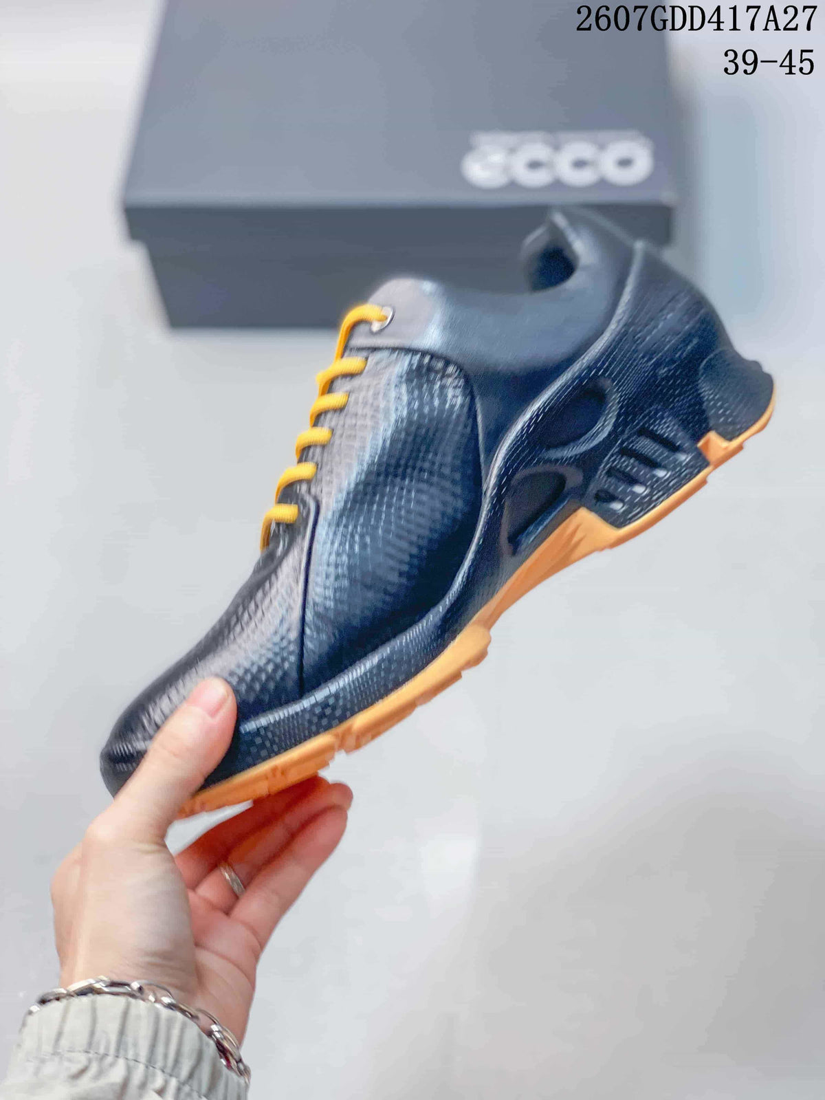 ECCO BIOM Black Lace-Up Casual Sneakers 2607GDD417A27